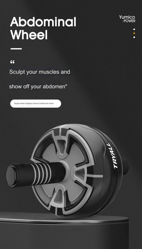 Automatic Rebound Ab Wheel – Home Fitness Equipment with Kneeling Pad